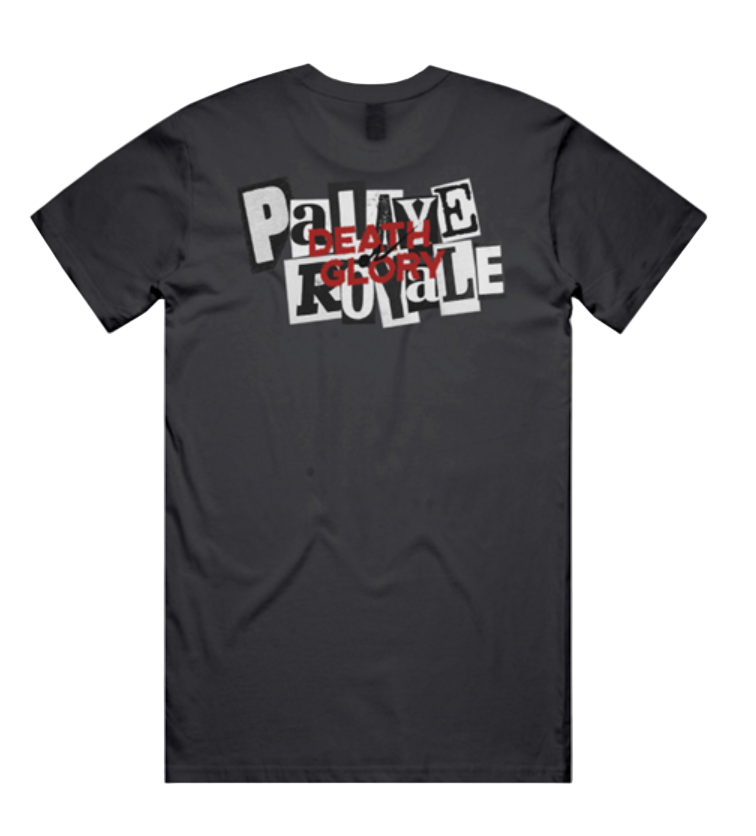 Black t-shirt with 'Pain is Beauty' text design